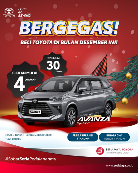 Special Promo Akhir Tahun Toyota Avanza 2025